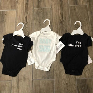 NWT Onesie SET OF 3  newborn- 3m